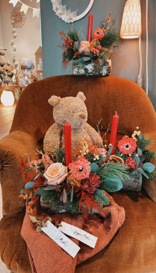 Atelier bûche fleurie de Noël avec le Comptoir du Az’Art chez Môme Boutique à Habsheim le 10/12 🎄