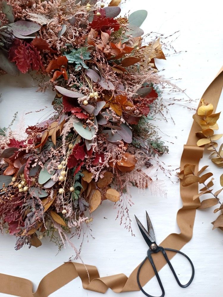 Atelier réalisation de couronne floral au Café Octobre à Strasbourg le 24/10 🍂